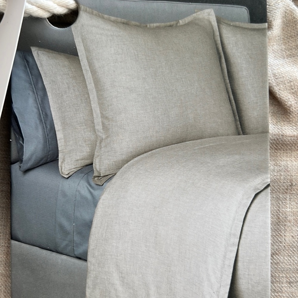 NWT The Threadery Luxe Cotton Cashmere Euro Sham